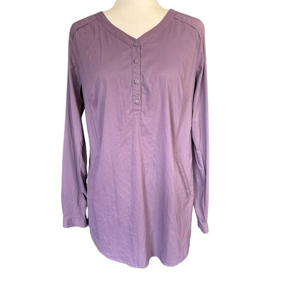 Duluth Trading Company Ladies Armachillo Cooling Shirt M Purple Athleisure - Picture 1 of 12